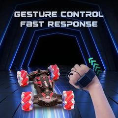 Gesture Control Ultimate 4WD Off-Road RC Stunt Car with wrist remote for easy maneuvering