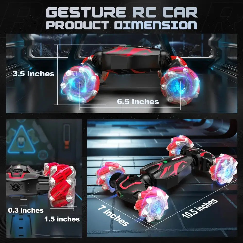 Gesture RC Car Dimensions for Gesture Control Ultimate 4WD Off-Road RC Stunt Car
