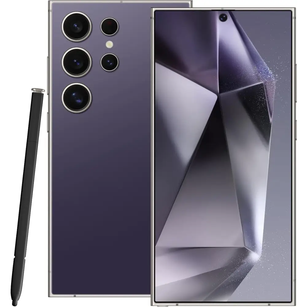 Purple X24 Ultra 5G Smartphone with stylus, 108MP camera and 6800mAh battery